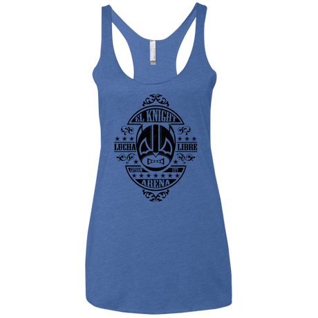 T-Shirts Vintage Royal / X-Small Lucha Knight Women's Triblend Racerback Tank