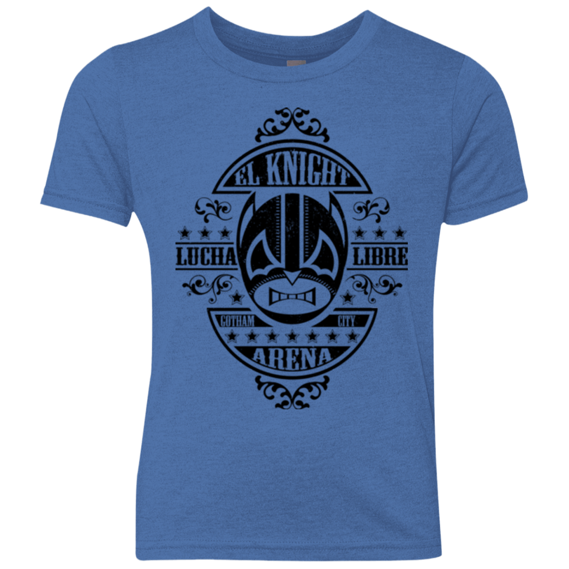 T-Shirts Vintage Royal / YXS Lucha Knight Youth Triblend T-Shirt