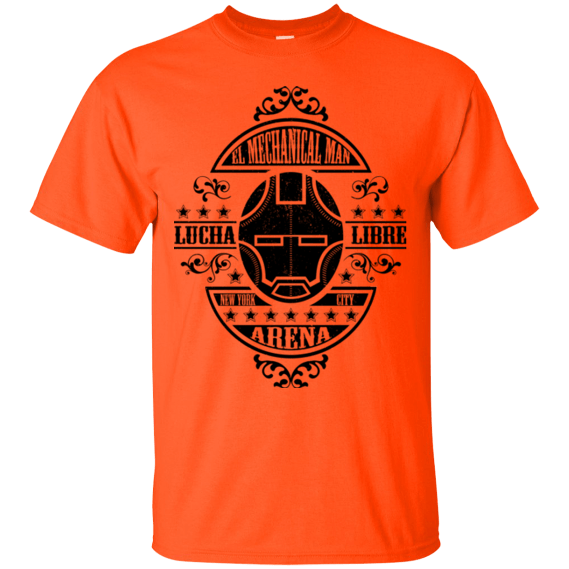T-Shirts Orange / Small Lucha Mechanical Man T-Shirt