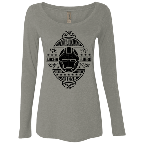 T-Shirts Venetian Grey / Small Lucha Mechanical Man Women's Triblend Long Sleeve Shirt