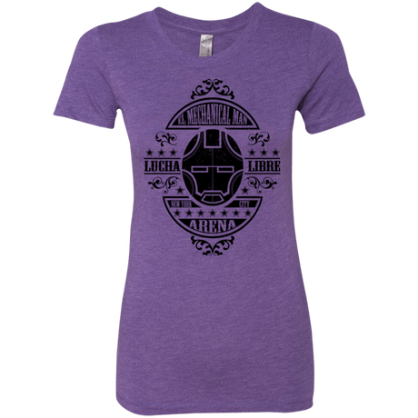 T-Shirts Purple Rush / Small Lucha Mechanical Man Women's Triblend T-Shirt