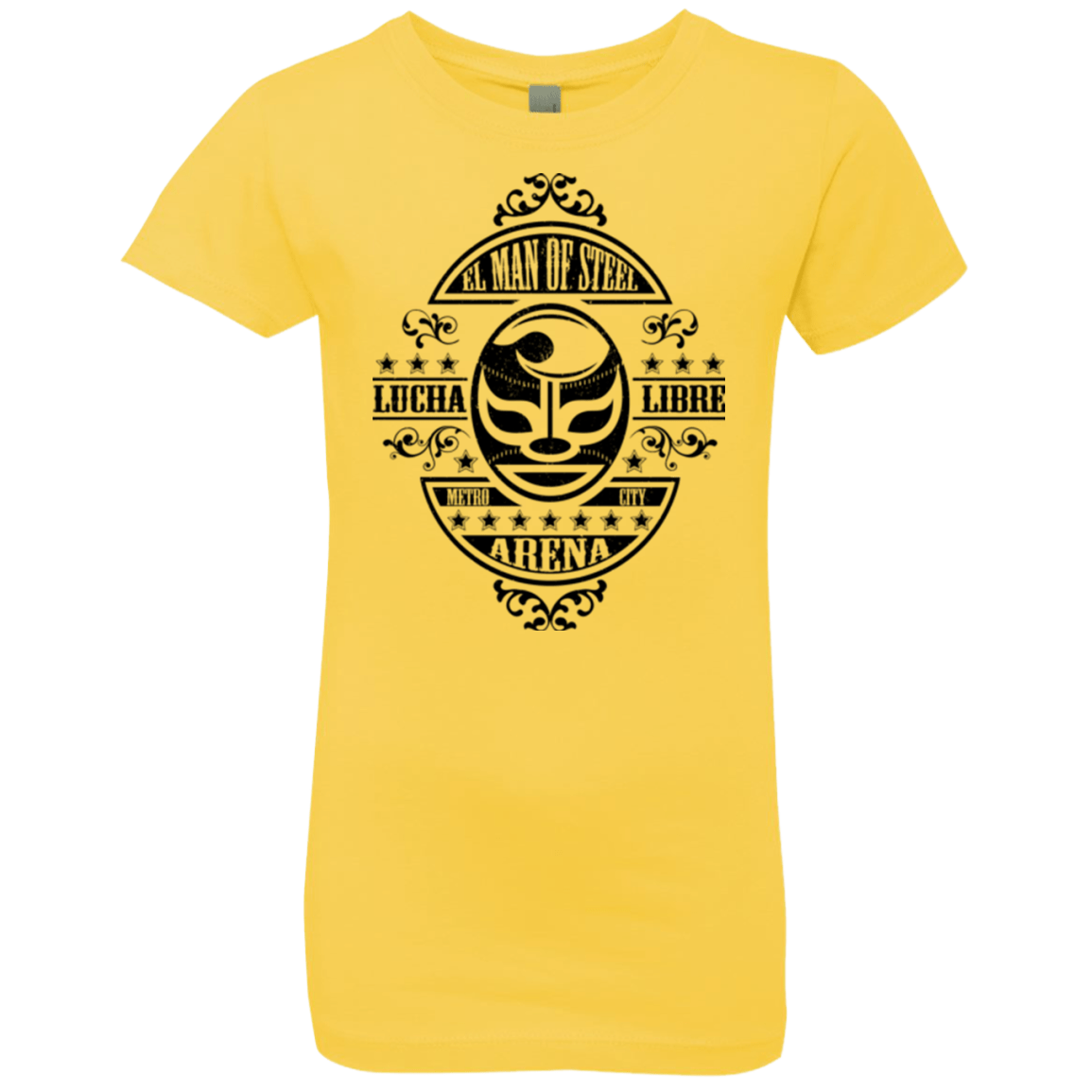 T-Shirts Vibrant Yellow / YXS luchamanofsteel Girls Premium T-Shirt