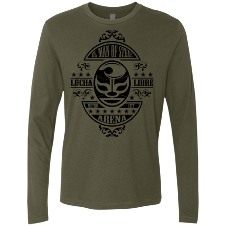 T-Shirts Military Green / Small luchamanofsteel Men's Premium Long Sleeve