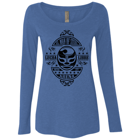T-Shirts Vintage Royal / Small luchamanofsteel Women's Triblend Long Sleeve Shirt