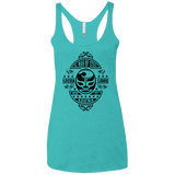 T-Shirts Tahiti Blue / X-Small luchamanofsteel Women's Triblend Racerback Tank