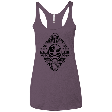 T-Shirts Vintage Purple / X-Small luchamanofsteel Women's Triblend Racerback Tank