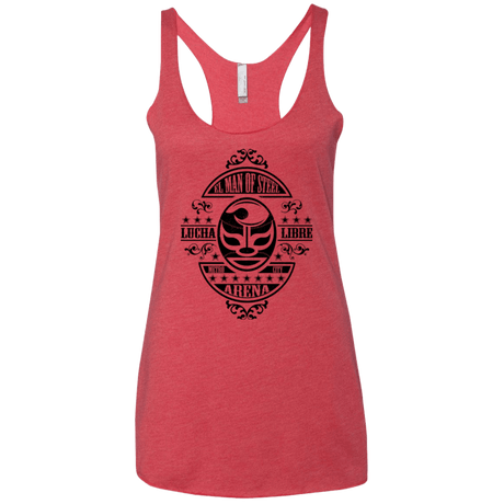 T-Shirts Vintage Red / X-Small luchamanofsteel Women's Triblend Racerback Tank