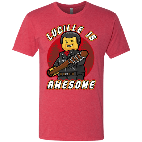 T-Shirts Vintage Red / Small Lucille is Awesome Men's Triblend T-Shirt