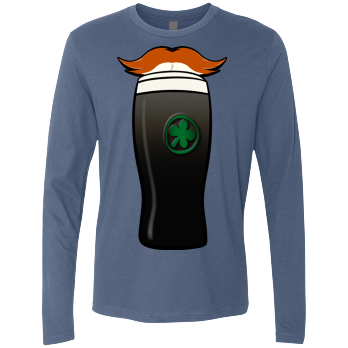 T-Shirts Indigo / Small Luck of The Irish Men's Premium Long Sleeve