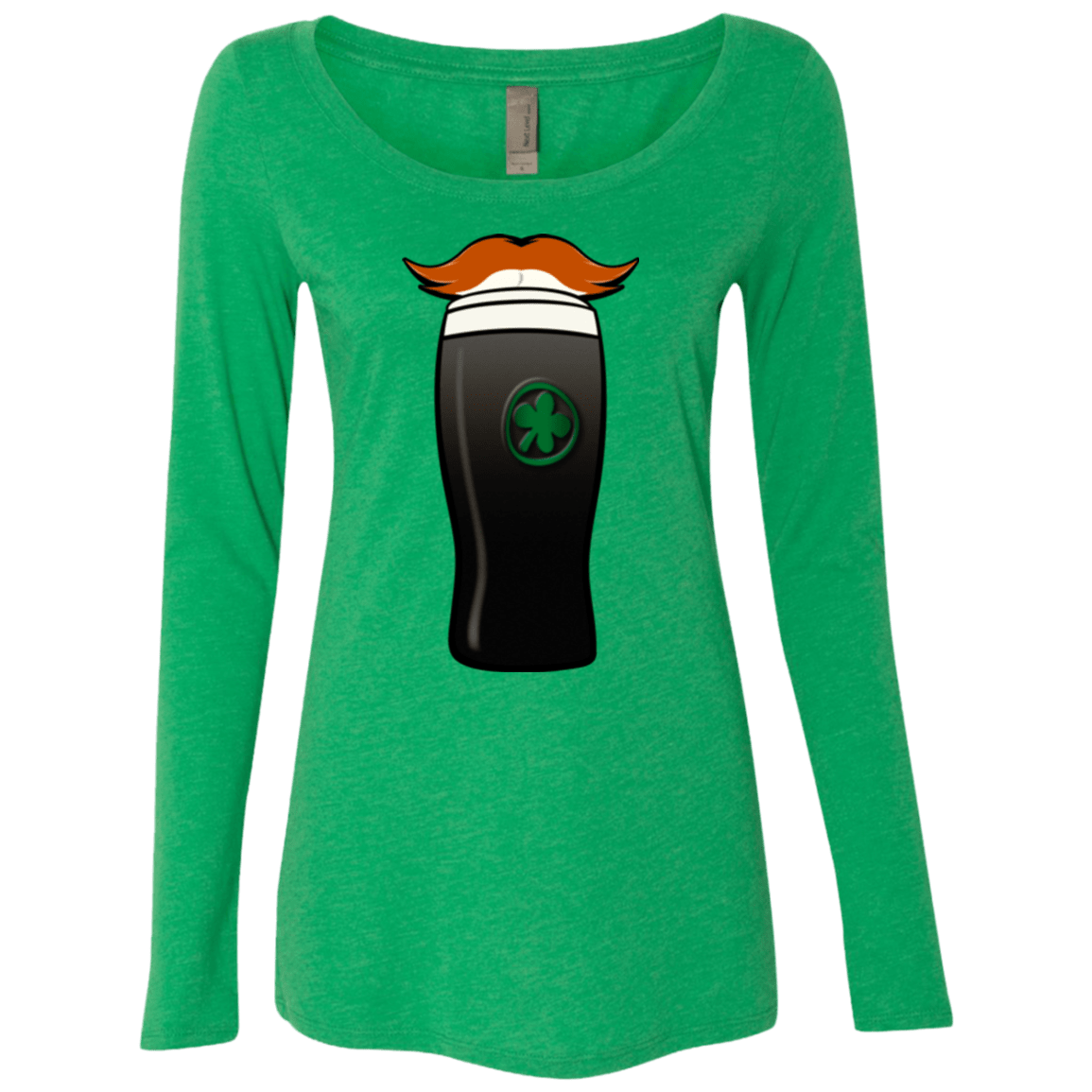 T-Shirts Envy / Small Luck of The Irish Women's Triblend Long Sleeve Shirt