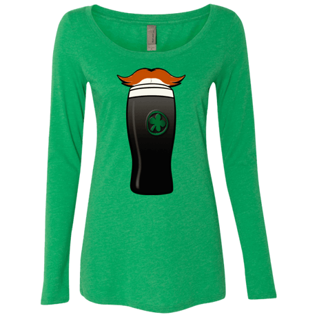 T-Shirts Envy / Small Luck of The Irish Women's Triblend Long Sleeve Shirt