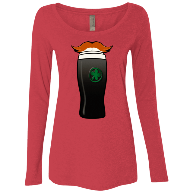 T-Shirts Vintage Red / Small Luck of The Irish Women's Triblend Long Sleeve Shirt