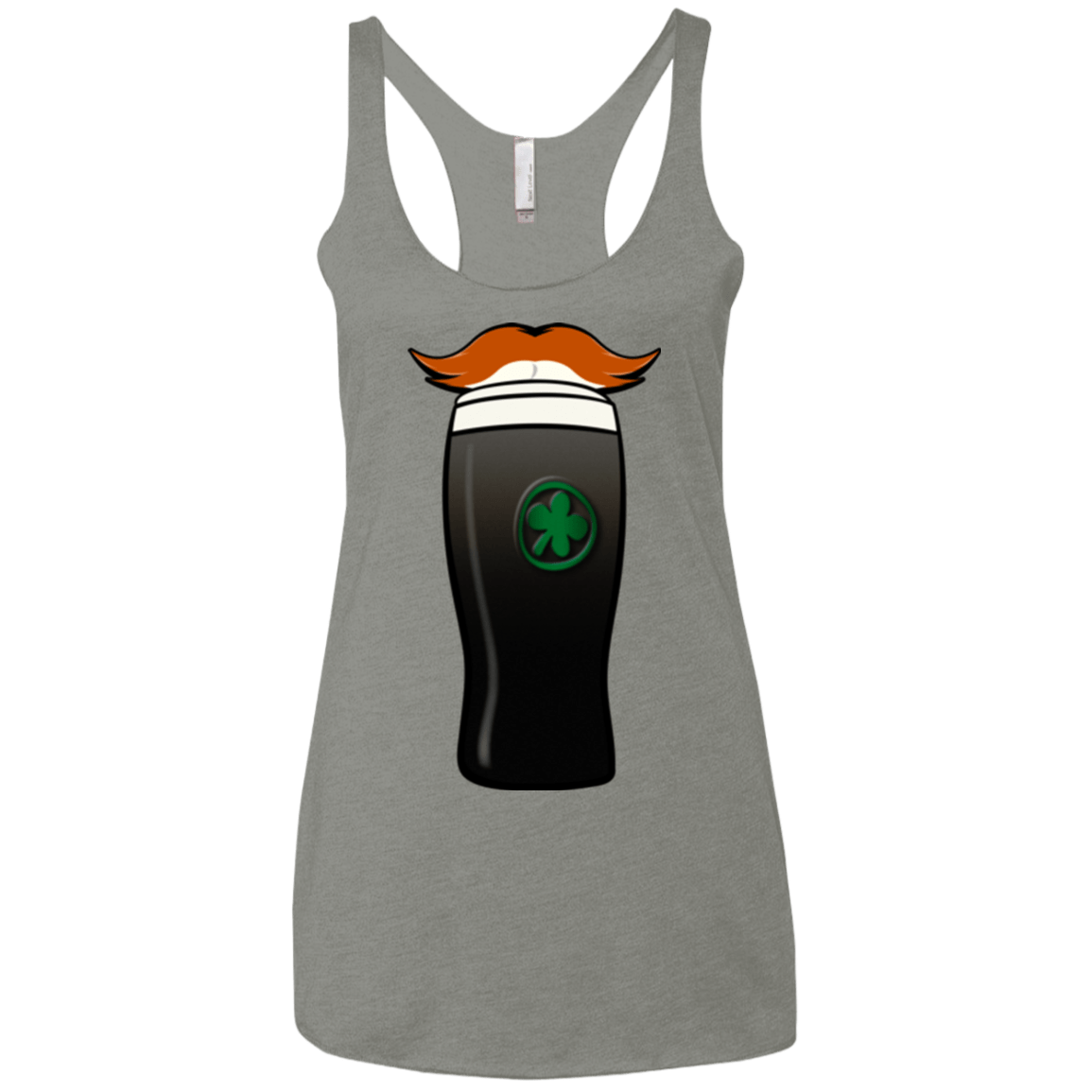 T-Shirts Venetian Grey / X-Small Luck of The Irish Women's Triblend Racerback Tank
