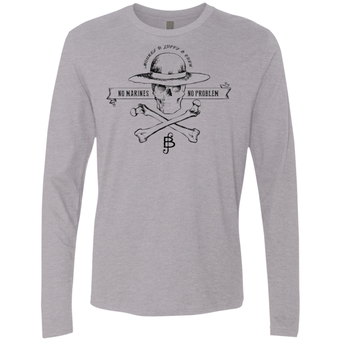 T-Shirts Heather Grey / Small Luffy Men's Premium Long Sleeve
