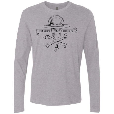 T-Shirts Heather Grey / Small Luffy Men's Premium Long Sleeve