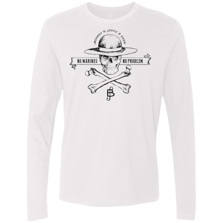 T-Shirts White / Small Luffy Men's Premium Long Sleeve