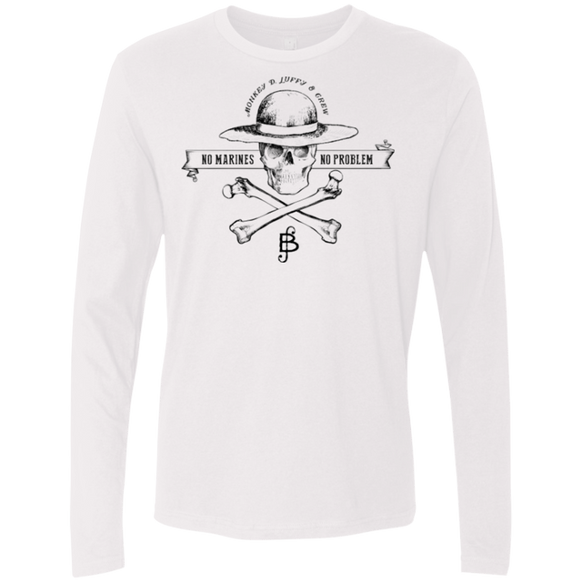 T-Shirts White / Small Luffy Men's Premium Long Sleeve