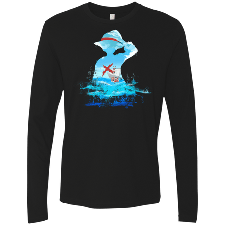 T-Shirts Black / Small Luffy sea 2 Men's Premium Long Sleeve