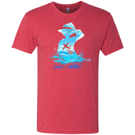 T-Shirts Vintage Red / Small Luffy sea 2 Men's Triblend T-Shirt