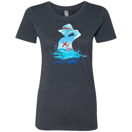 T-Shirts Vintage Navy / Small Luffy sea 2 Women's Triblend T-Shirt