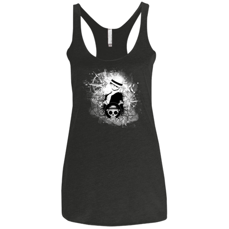 T-Shirts Vintage Black / X-Small Luffy Women's Triblend Racerback Tank