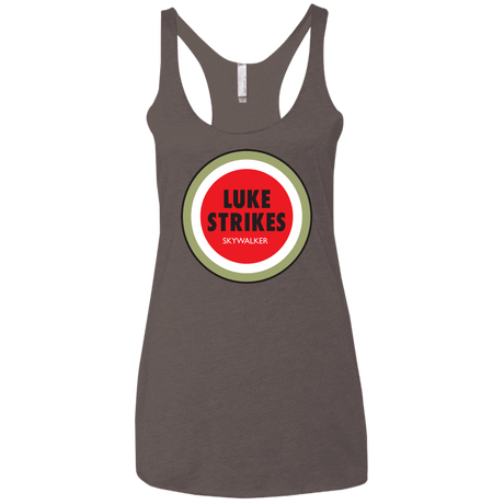 T-Shirts Macchiato / X-Small Luke Strikes Women's Triblend Racerback Tank