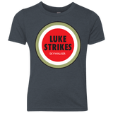 T-Shirts Vintage Navy / YXS Luke Strikes Youth Triblend T-Shirt