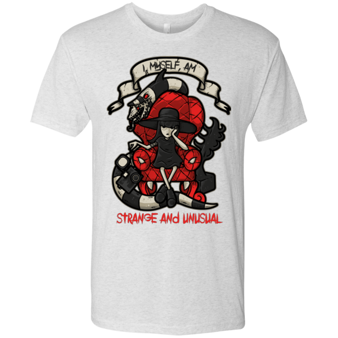 T-Shirts Heather White / Small LYDIA THE STRANGE Men's Triblend T-Shirt