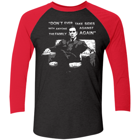 T-Shirts Vintage Black/Vintage Red / X-Small M Corleone Men's Triblend 3/4 Sleeve