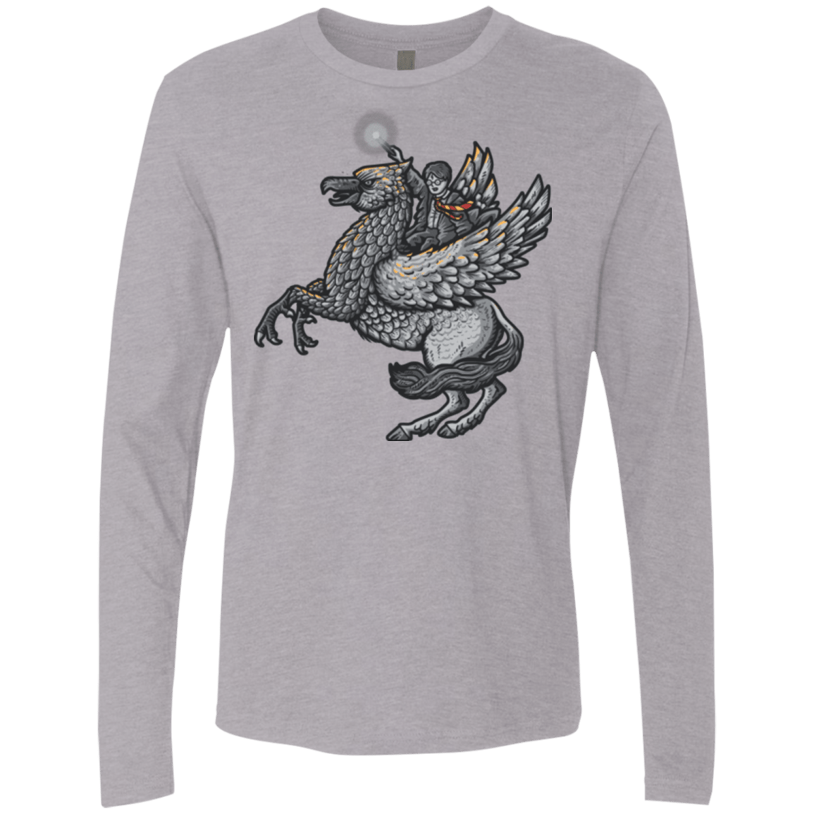 T-Shirts Heather Grey / Small MAGIC FLY Men's Premium Long Sleeve