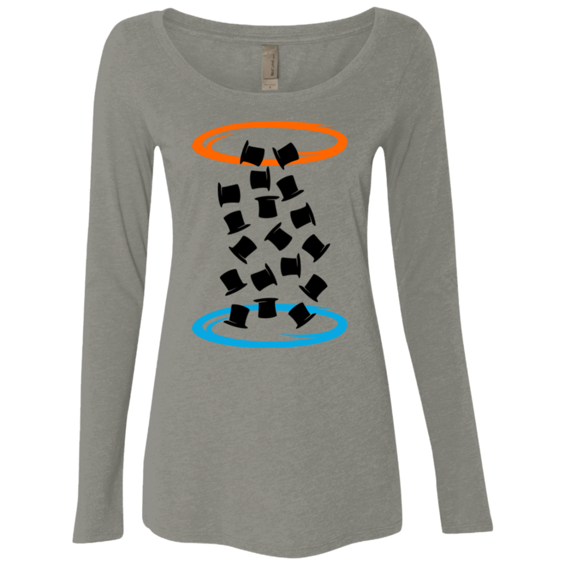 T-Shirts Venetian Grey / Small Magic portal Women's Triblend Long Sleeve Shirt