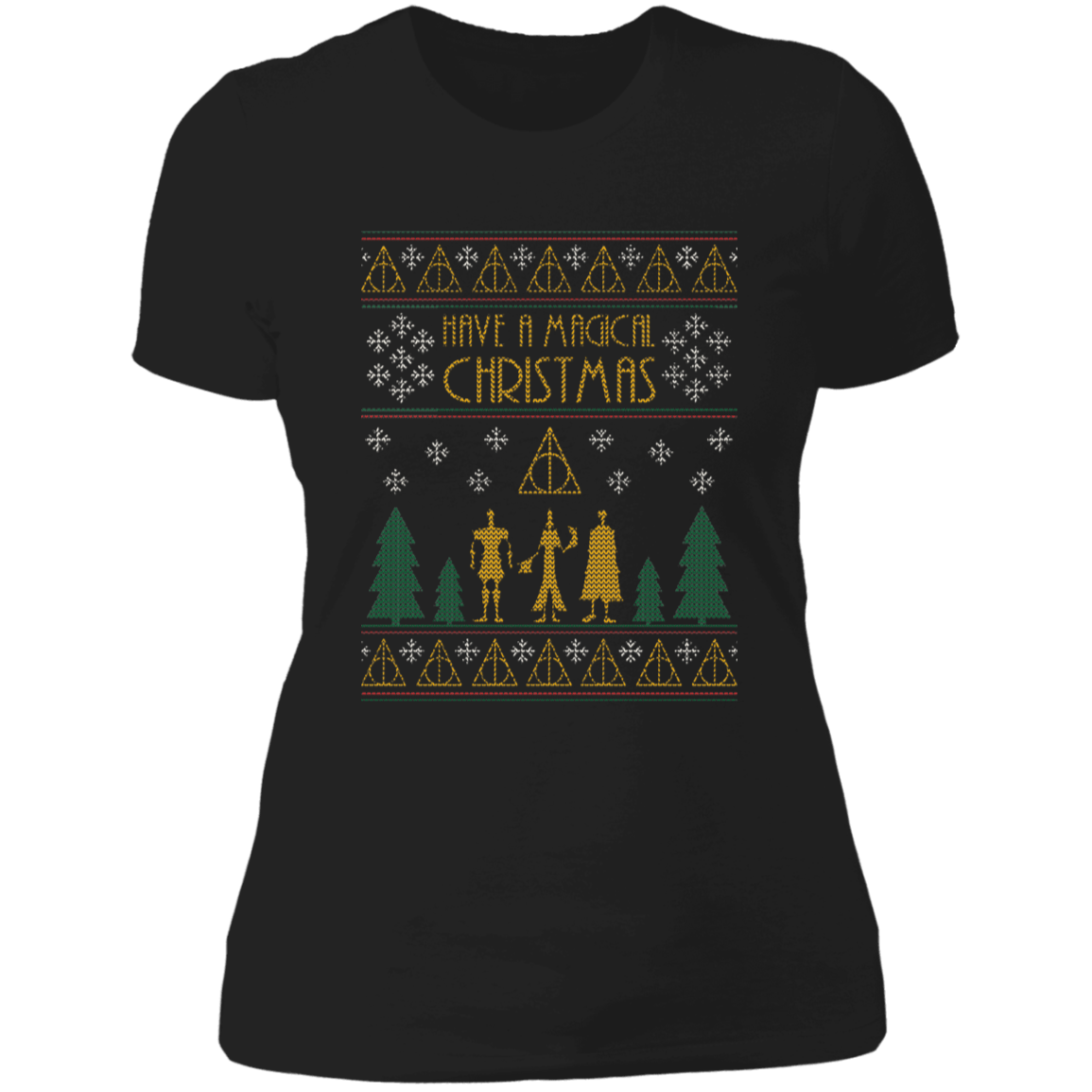 T-Shirts Black / X-Small Magical Christmas Tale Women's Premium T-Shirt