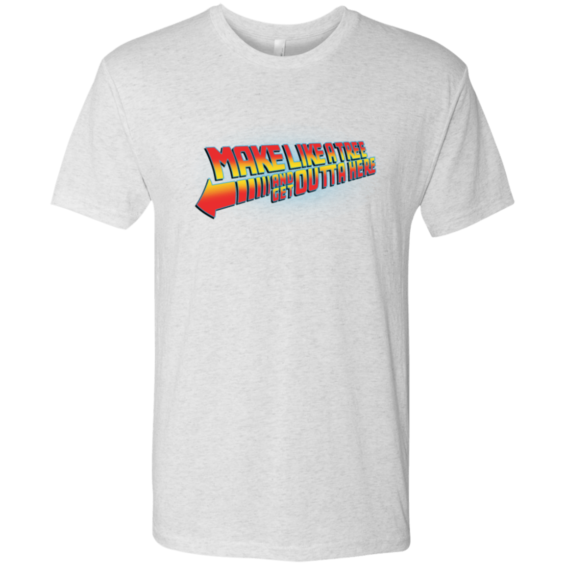 T-Shirts Heather White / Small Make Like A Tree Men's Triblend T-Shirt