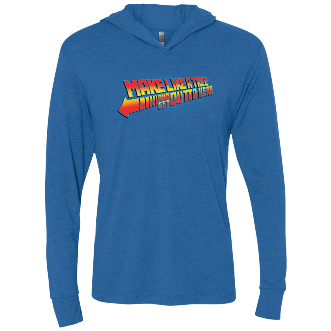 T-Shirts Vintage Royal / X-Small Make Like A Tree Triblend Long Sleeve Hoodie Tee