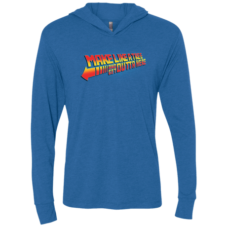 T-Shirts Vintage Royal / X-Small Make Like A Tree Triblend Long Sleeve Hoodie Tee