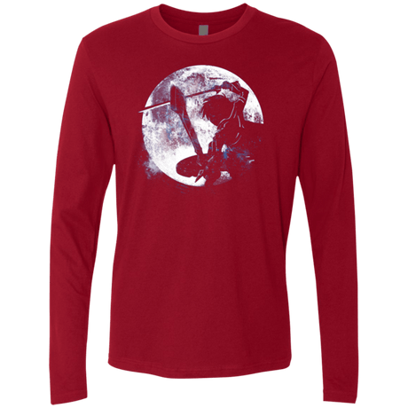 T-Shirts Cardinal / Small Male Gamer Moon Men's Premium Long Sleeve