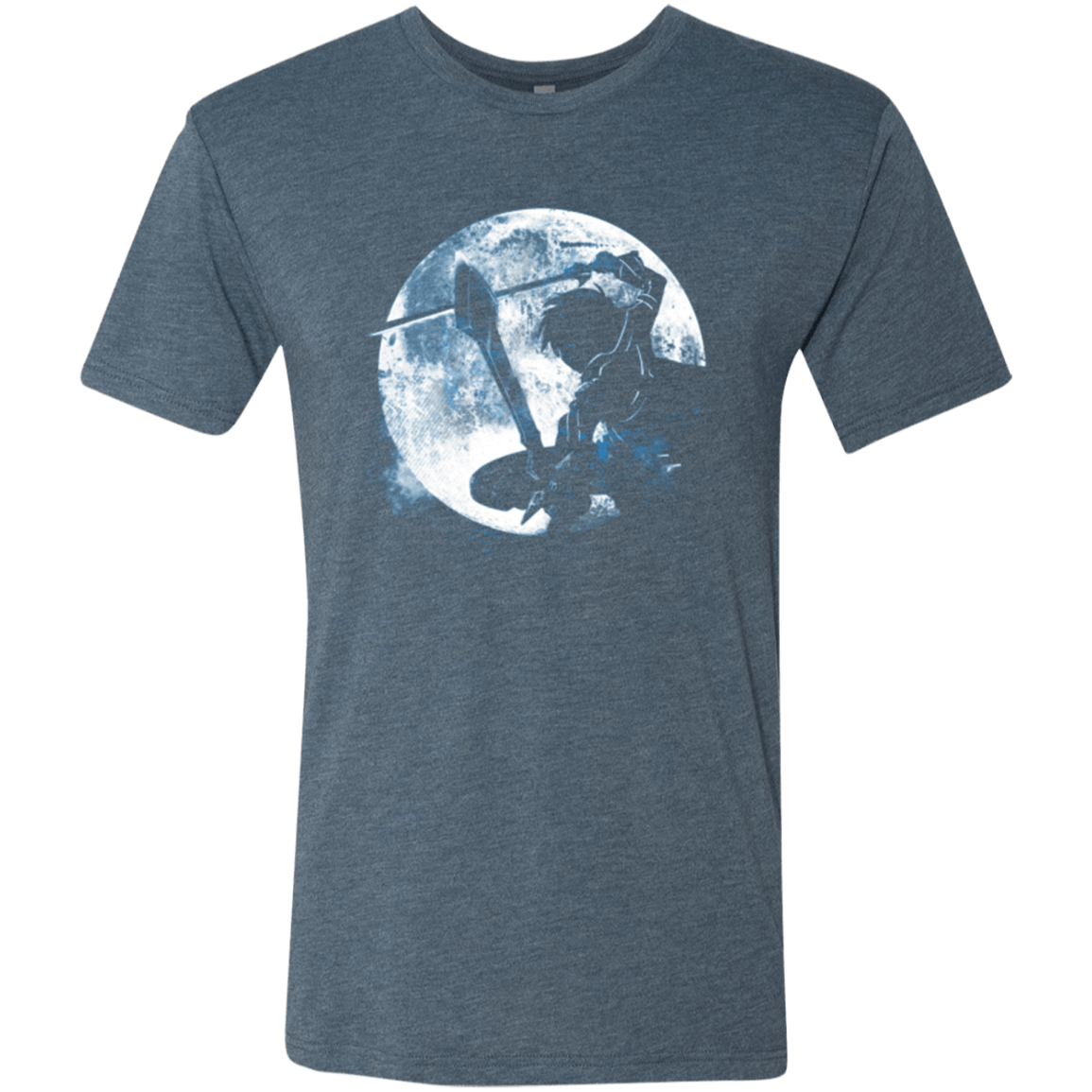 T-Shirts Indigo / Small Male Gamer Moon Men's Triblend T-Shirt