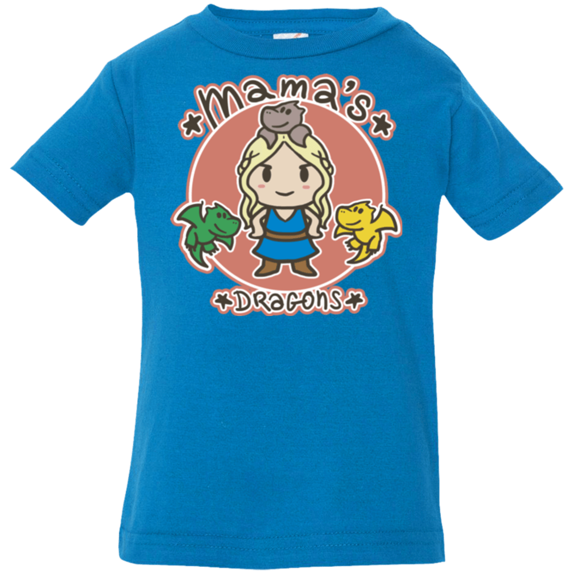 T-Shirts Cobalt / 6 Months Mamas Dragons Infant PremiumT-Shirt