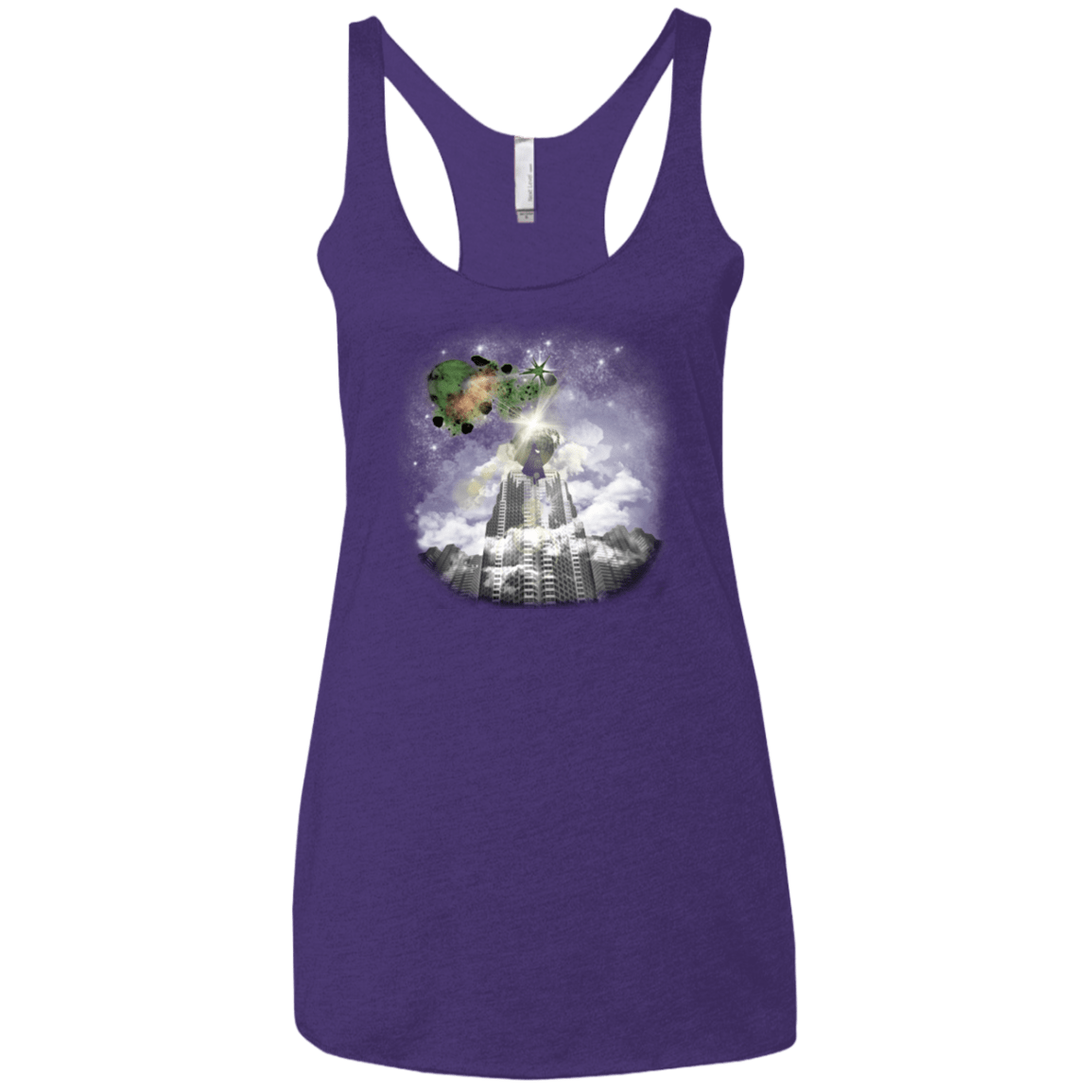 T-Shirts Purple / X-Small Man of Tomorrow Women's Triblend Racerback Tank