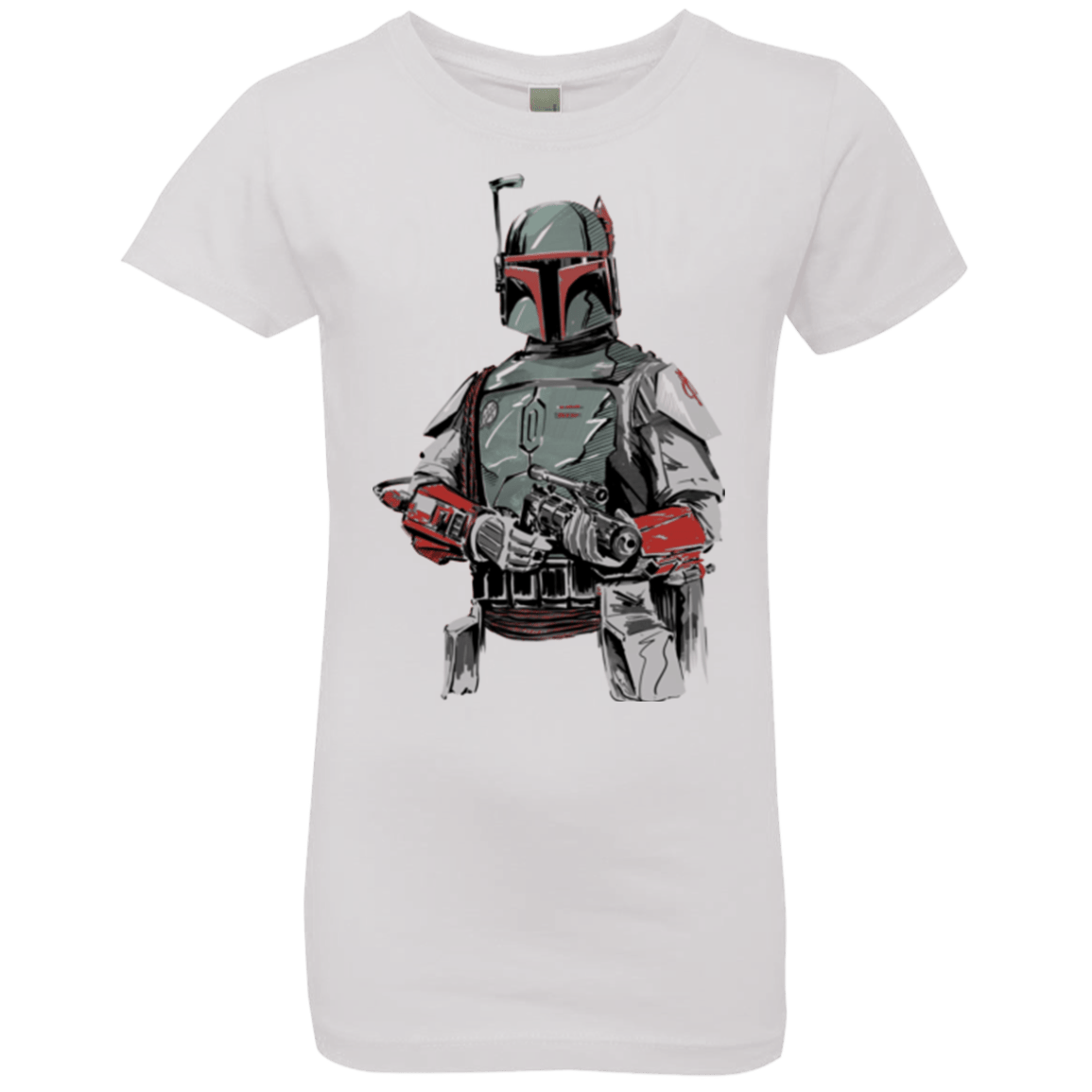 T-Shirts White / YXS Mandalorian Bounty Hunter Girls Premium T-Shirt