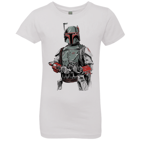 T-Shirts White / YXS Mandalorian Bounty Hunter Girls Premium T-Shirt
