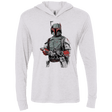 T-Shirts Heather White / X-Small Mandalorian Bounty Hunter Triblend Long Sleeve Hoodie Tee