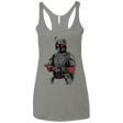 T-Shirts Venetian Grey / X-Small Mandalorian Bounty Hunter Women's Triblend Racerback Tank