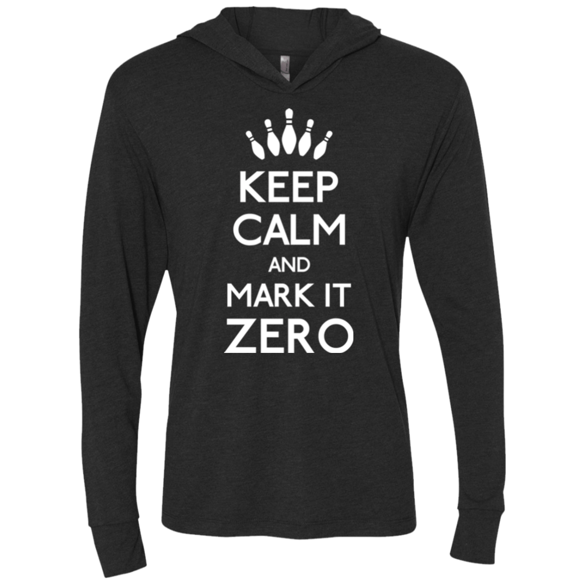 T-Shirts Vintage Black / X-Small Mark it Zero Triblend Long Sleeve Hoodie Tee
