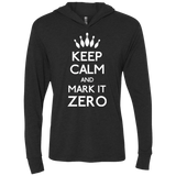 T-Shirts Vintage Black / X-Small Mark it Zero Triblend Long Sleeve Hoodie Tee