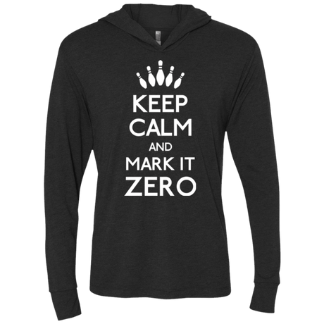 T-Shirts Vintage Black / X-Small Mark it Zero Triblend Long Sleeve Hoodie Tee