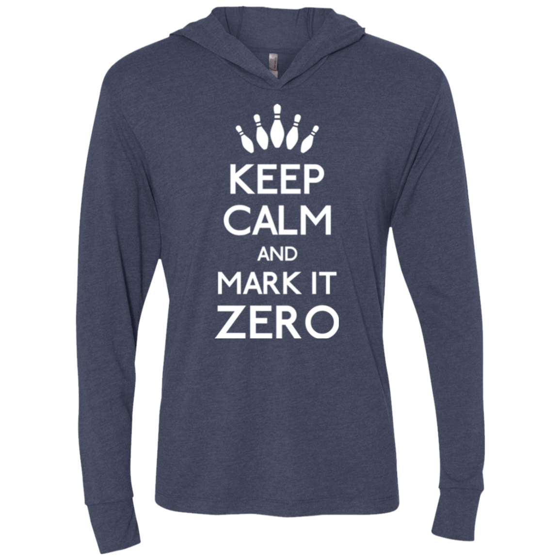 T-Shirts Vintage Navy / X-Small Mark it Zero Triblend Long Sleeve Hoodie Tee