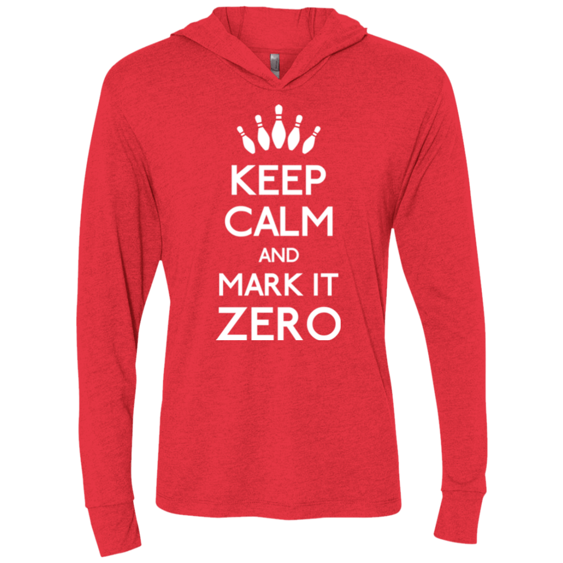 T-Shirts Vintage Red / X-Small Mark it Zero Triblend Long Sleeve Hoodie Tee
