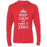 T-Shirts Vintage Red / X-Small Mark it Zero Triblend Long Sleeve Hoodie Tee