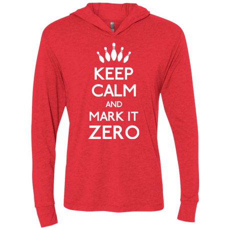 T-Shirts Vintage Red / X-Small Mark it Zero Triblend Long Sleeve Hoodie Tee